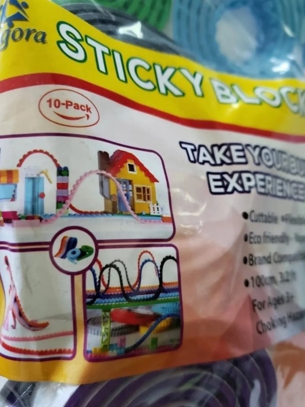 NEW Sticky Block Tape 2 Packs (20 ROLLS) Lego Compatible.